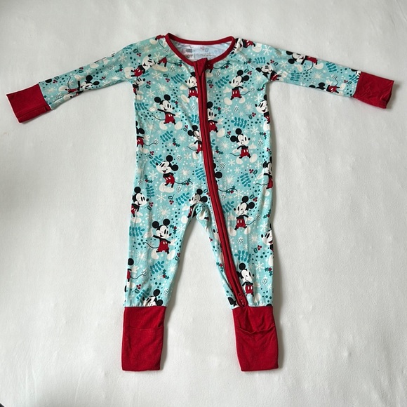 Little Sleepies One Pieces Little Sleepies Mickey Winter Wonderland Zippered Footie 36